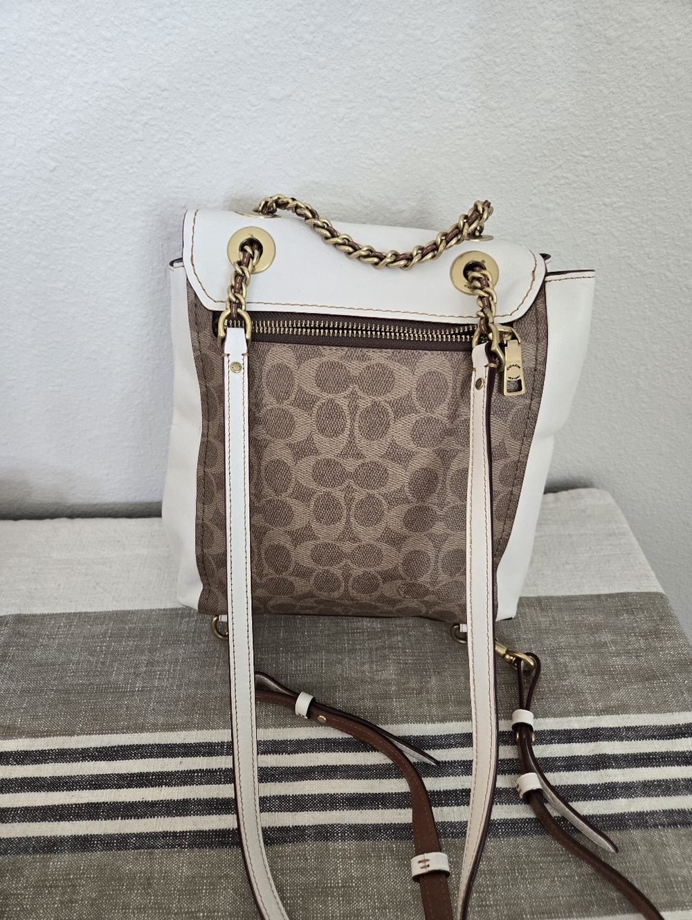 Coach Parker Convertible Backpack in Signature Canvas - Picture 11 of 16